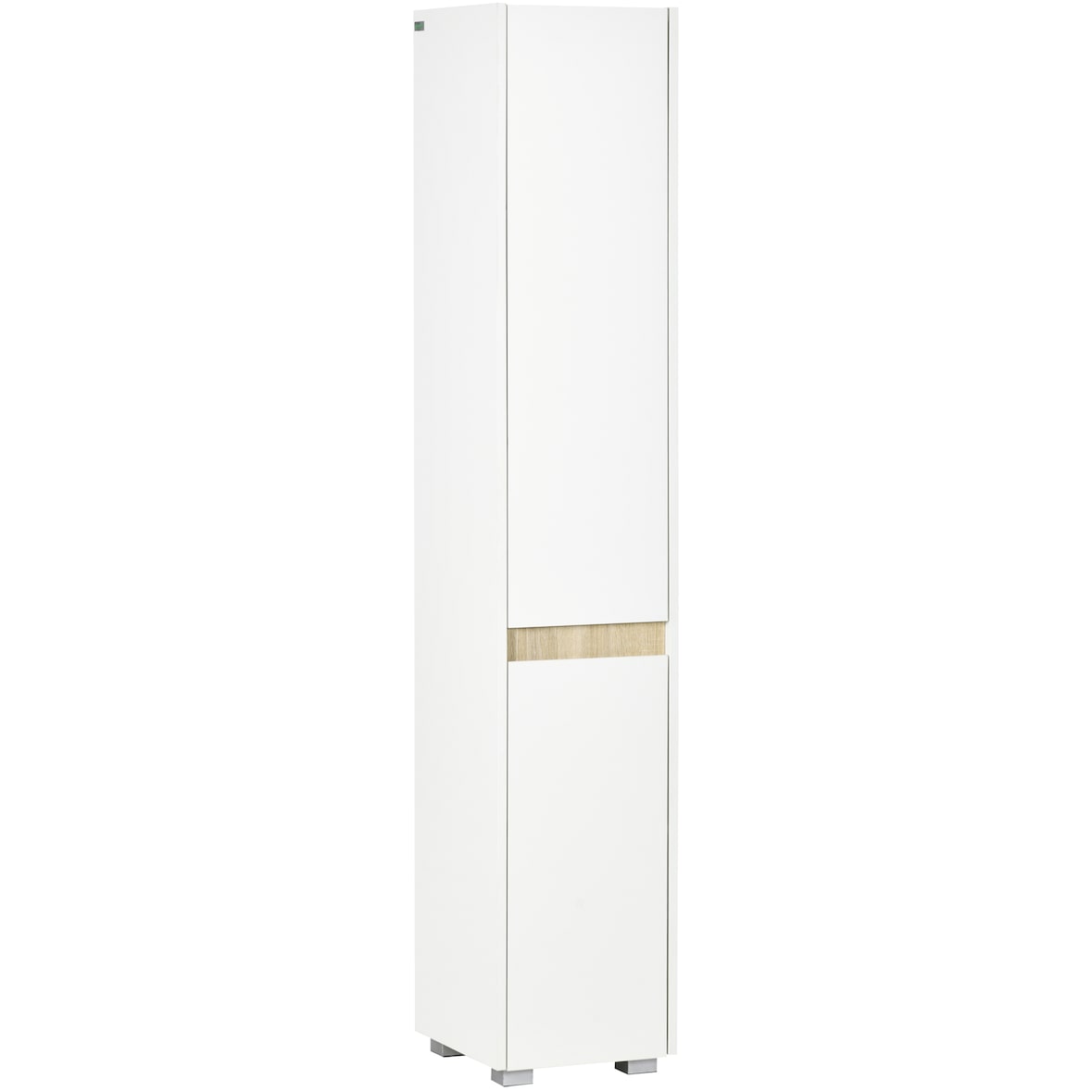 kleankin armario alto de baño columna auxiliar de baño de 5 niveles con estantes ajustables armario multiusos para ducha aseo dormitorio 30x33x165 cm