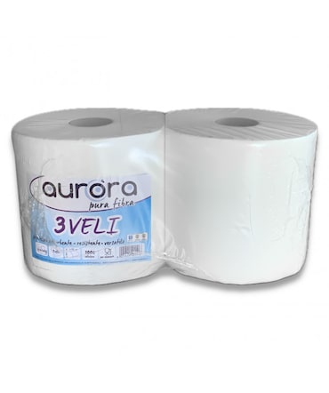 Asciugamani Bagno Rotolo 2 veli Autocut confezione 6 pezzi Papernet 406348