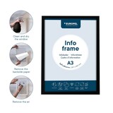 thumbnail of Europel Infokader Zelfklevend set 2 st. A3 zw.,  196001