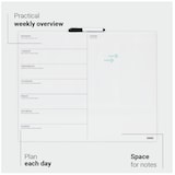 thumbnail of DESQ | Weekplanner - Whiteboard 40 x 50 cm | Verticale indeling + Notities | Magnetisch