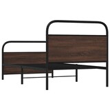 thumbnail of vidaXL Bedframe zonder matras bewerkt hout bruin eikenkleur 107x203 cm