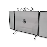 thumbnail of Parascintille schermo per camino caminetto in ferro battuto con ante laterali richiudibili