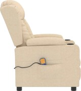 thumbnail of vidaXL Massagesessel Creme Stoff