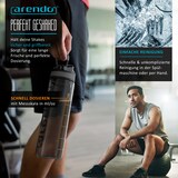 thumbnail of Arendo Wasserflasche 700 ml, Sport Trinkflasche, BPA-frei, auslaufsicher, One-Click-Verschluss, Mengenskala, Kunststoff