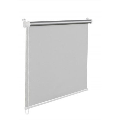 Thermorollo Verdunklungsrollo 115x200 cm hellgrau Fensterrollo mit Thermobeschichtung 100% Abdunklun