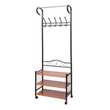 thumbnail of Metall-Garderobe Oshawa, Standgarderobe Kleiderstange, 186x65x34cm