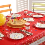 thumbnail of 10 X 20 Servietten, 3-lagig 1/4-Falz 33 cm x 33 cm "Happy Birthday"