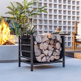 thumbnail of Outsunny Portalegna in Acciaio con Borsa di Trasporto 49x34x44 cm Nero