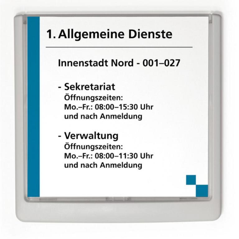 Durable Türschild CLICK SIGN - 4862 (B x H) 149 mm x 148.5 mm Graphit 486237