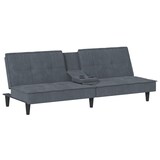 thumbnail of vidaXL Schlafsofa mit Getränkehaltern Dunkelgrau Samt