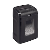 thumbnail of Destructora trituradora de papel Fellowes 12C, uso personal, destruye 12 hojas en partículas de 4x40mm, Din P-4, papelera 19L/250 hojas