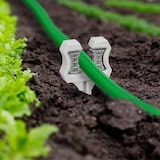 thumbnail of Relaxdays Schlauchführung Gartenschlauch, 5er Set, Gartenschlauchführung mit Erdspieß, HxBxT: 26 x 10 x 3,5 cm, grau