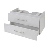 thumbnail of Premium Waschbeckenunterschrank HWC-D16, Waschtischunterschrank Waschtisch Badmöbel, hochglanz 90cm ~ weiß