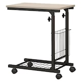thumbnail of COSTWAY Mesa auxiliar con ruedas, mesa para ordenador portátil, altura ajustable, con cesta de almacenamiento, mesa para sofá