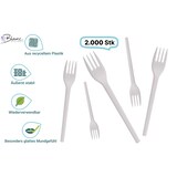 thumbnail of Gabel, Plastikgabel, Mehrwegbesteck, 16 cm, 2.000 Stk, weiß, robust, Premium Qualität