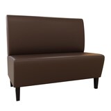 thumbnail of Gastro Sitzbank Paris | 180 cm breit | Kunstleder Braun | Glatt | Dinerbank