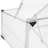 thumbnail of tectake Mini serre en aluminium - 102 x 102 x 41 / 31 cm blanc transparent