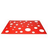 thumbnail of 4er Set Tischset rot mit weißen Punkten 45 x 32 cm