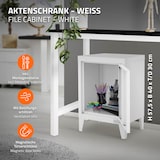 thumbnail of ML-Design Aktenschrank 40x30x57,5 cm Weiß | Stahl, 1 Tür, 4 Beine