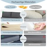 thumbnail of Merax Gartenlounge-Set, mit Liegefunktion, Vierter Gang verstellbare Rückenlehne, Grau