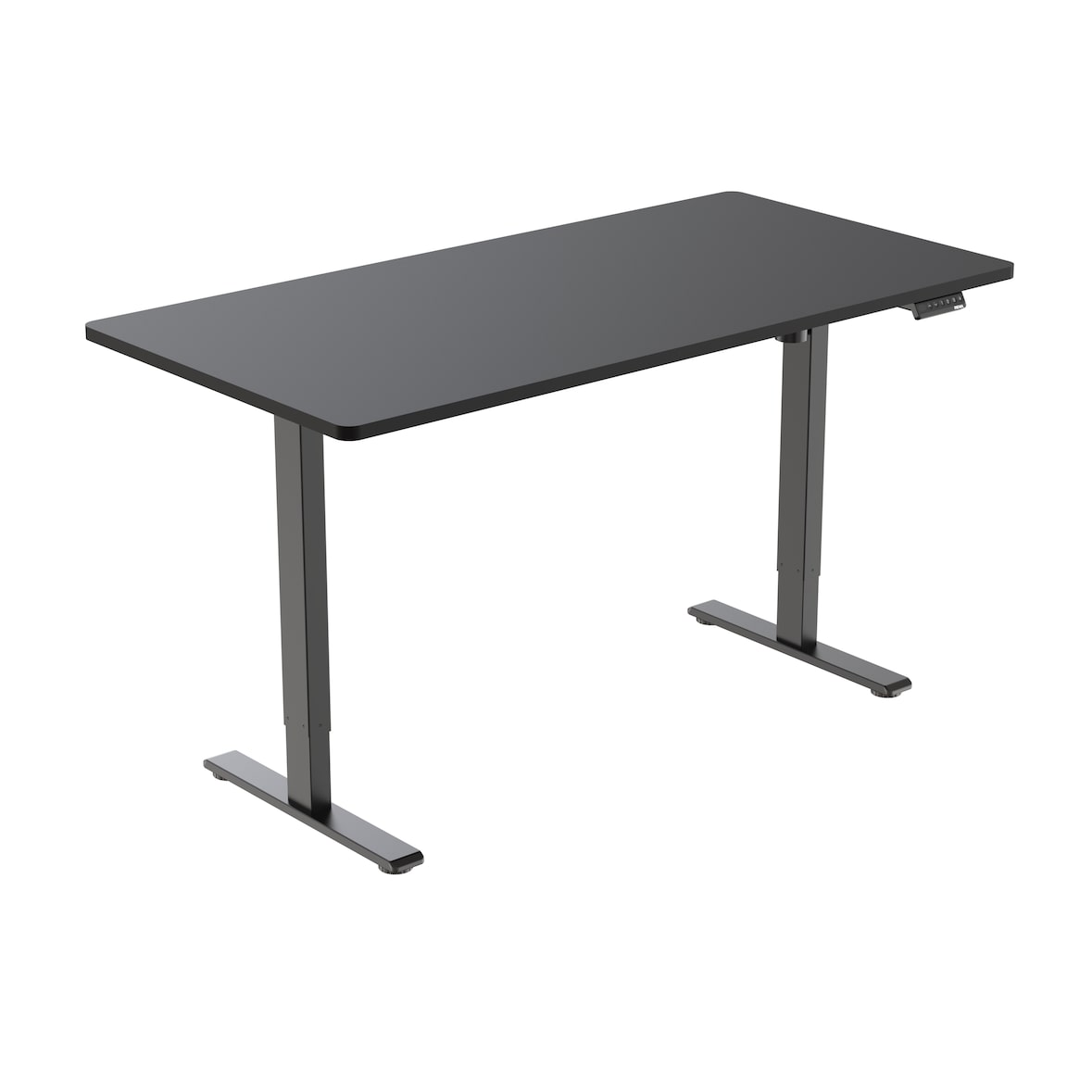 SIGMA Schreibtisch ET114GIB, Spanplatte, 160 x 80 cm, elektrisch höhenverstellbar, schwarz