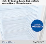 thumbnail of Exquisit Glastürkühlschrank, 200l Getränkekühlschrank mit LED, Umluft, 3 verstellbare Ablagen, CoolPro, GKS5180-GT-431D weiss