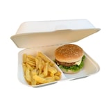 thumbnail of Boîte repas jetable deux compartiments 250 pièces - Ecobioshopping