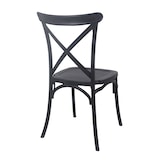 thumbnail of Silla apilable de plástico negro