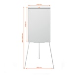 thumbnail of Pizarra caballete NOBO Classic Nano Clean™ trípode, blanco