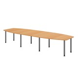 thumbnail of Hammerbacher-Konferenztisch 400cm/8 Rundrohrfüße Buche-VKT40C/6/G