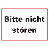 thumbnail of Bitte nicht stören Schild A4 Rückseite selbstklebend