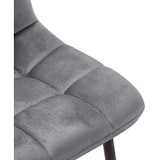 thumbnail of Set van 4 eetkamerstoelen Antibes Velvet donkergrijs