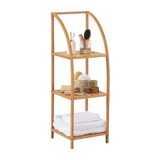 thumbnail of Estante arqueada em bambu com 3 níveis Canoply 110.5x37x35cm Natural Thinia Home