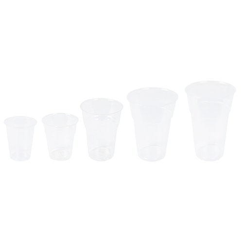 Bio-Becher "Cool", PLA, 300 ml, Ø 85 mm transparent, 20 x 50 Stück, kompostierbar