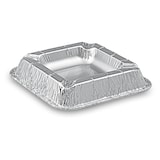 thumbnail of 100x Alu Aschenbecher aus kräftigem Aluminium eckig 12,6 x 12,6 x 2,2 cm