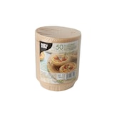 thumbnail of PAPSTAR 50 Backformen "pure" 142 ml Ø 11 cm · 2,1 cm braun