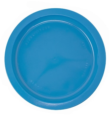 MONOUSO - Prato em Plastico PS Reutilizável Raso Azul Escuro Ø22cm (25 Uds)
