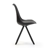 thumbnail of Set di 2 sedie da pranzo Cross stile nordico nero, 54 x 49 x 84 cm