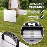 thumbnail of Casaria Bierzeltgarnitur 180 cm Klappbar Kunststoff Campingtisch 2x Campingbank Festzeltgarnitur Weiß 3 tlg