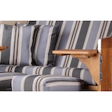 thumbnail of Strandkorb - bene living - Schleswig Pinie Zweisitzer - PE mokka - Modell 555
