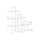 thumbnail of Dmora Regal Dghidott, Gestell, Wandregal, Mehrzweckregale, 82x18h80 cm, Nussbaum
