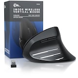 thumbnail of CSL ergonomische Maus, Funk, Vertikal, optisch, kabellos, 2,4Ghz & Bluetooth, Armschonend, 2400 dpi