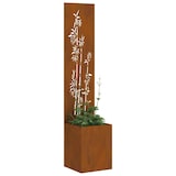 thumbnail of vidaXL Tuinplant met Decoratief Paneel Roestig 32 x 140 cm Cortenstaal