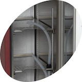 thumbnail of TEFCOLD Wein-Dispenser-Kühlschrank DKS95-3/10L 90l Rot RAL3005