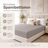 thumbnail of Microfaser Marke Spannbettlaken  90 - 100 x 200 cm + 30 cm Grau