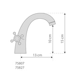 thumbnail of Bateria umywalkowa RETRO BLACK, bateria vintage, bateria mieszaczowa