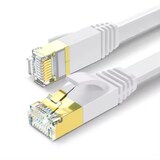 thumbnail of 15 m Flaches Cat 7 LAN-Kabel Weiß – Hochgeschwindigkeits-Netzwerkkabel, Gigabit Ethernet, Ultra Slim Patchkabel für Router