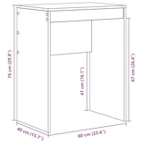 thumbnail of Scrivania Bianca 60 x 40 x 76 cm Modello Vega StudioDesk Essence