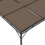 thumbnail of vidaXL Gartenpavillon mit Seitenvorhang 4x3x2,25 m Taupe
