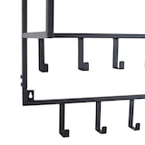 thumbnail of LOFT42 Petri XL Garderobe – 15 Haken – Metall – Schwarz – 100 x 105 x 30